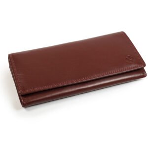 Brown genuine leather wallet