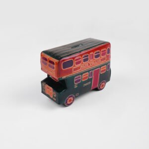 leather souvenir products exporter - Bus shaped piggy bank
