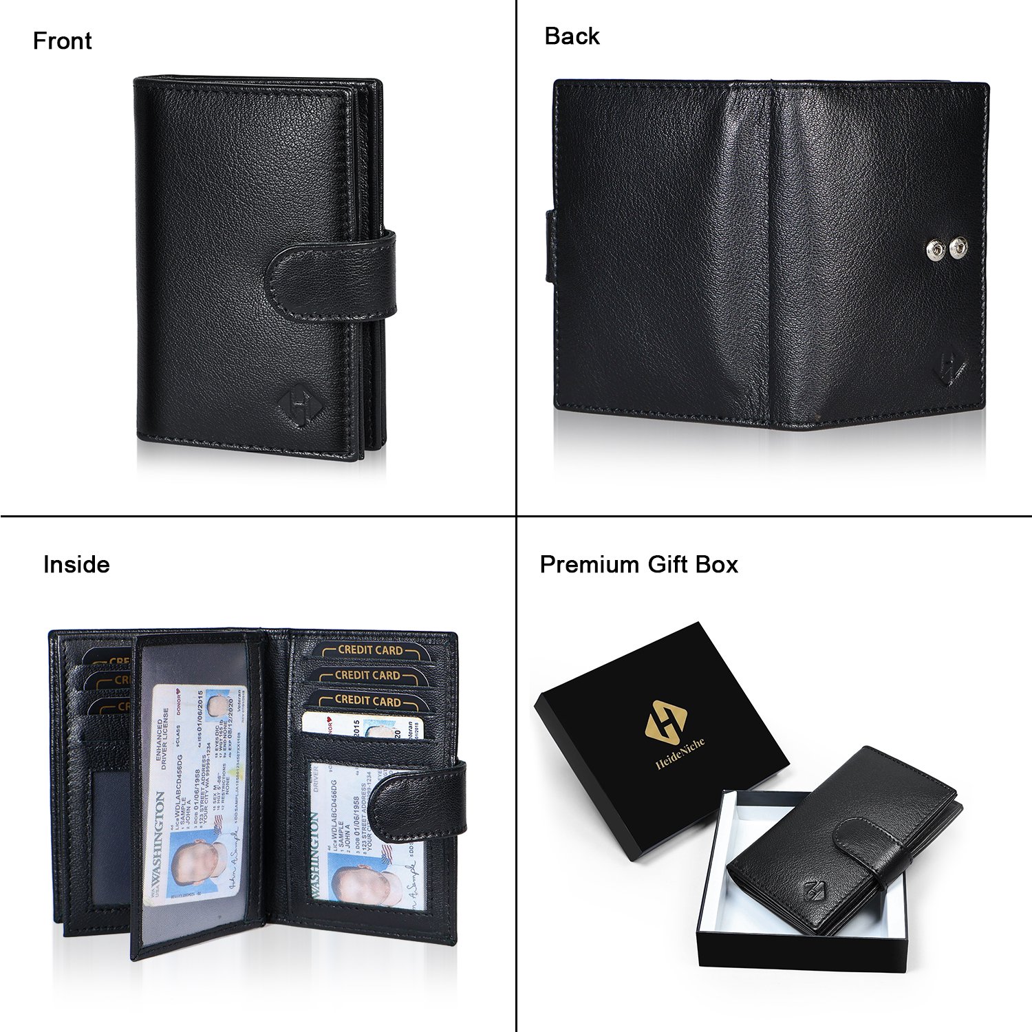 Leather wallet men