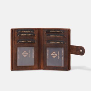 Premium Genuine Leather with vintage distressed finish