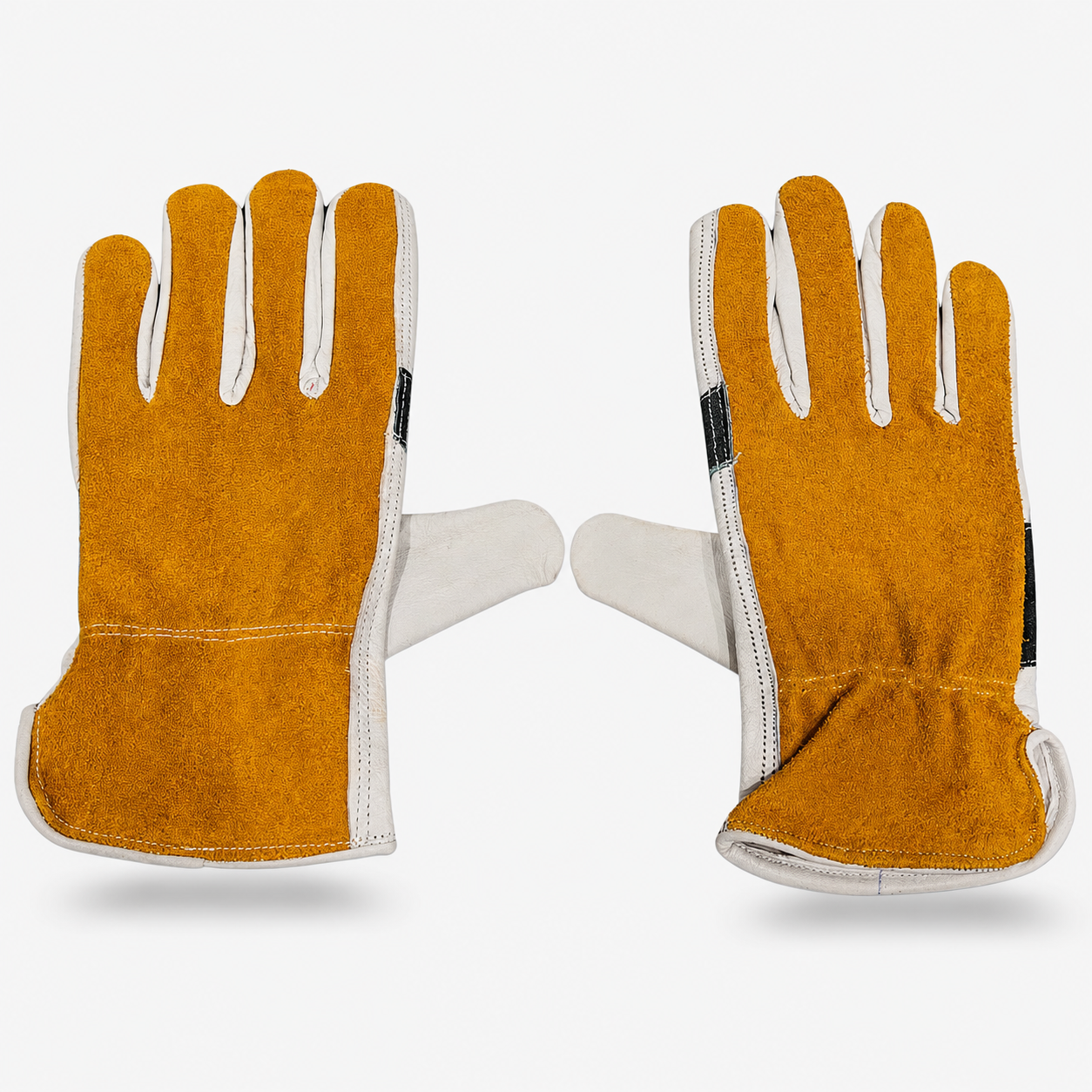Grain Leather Driver Gloves with Split Leather Back & Keystone Thumb - Image 2